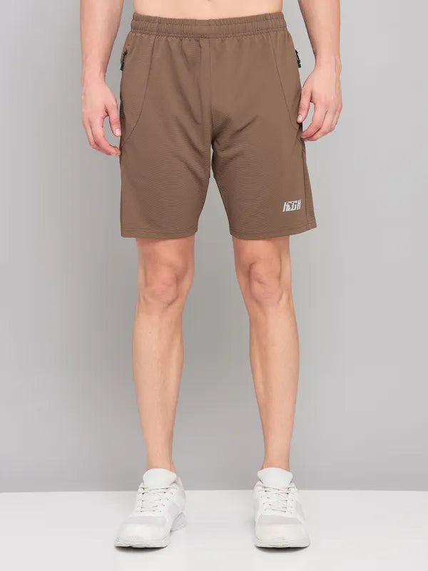 Men Solid Slim Fit Shorts with MATPIQ