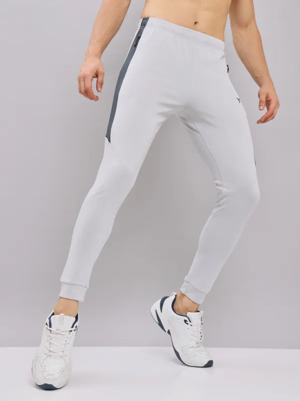 Men Melange Slim Fit Trackpants with TECHNO DRY