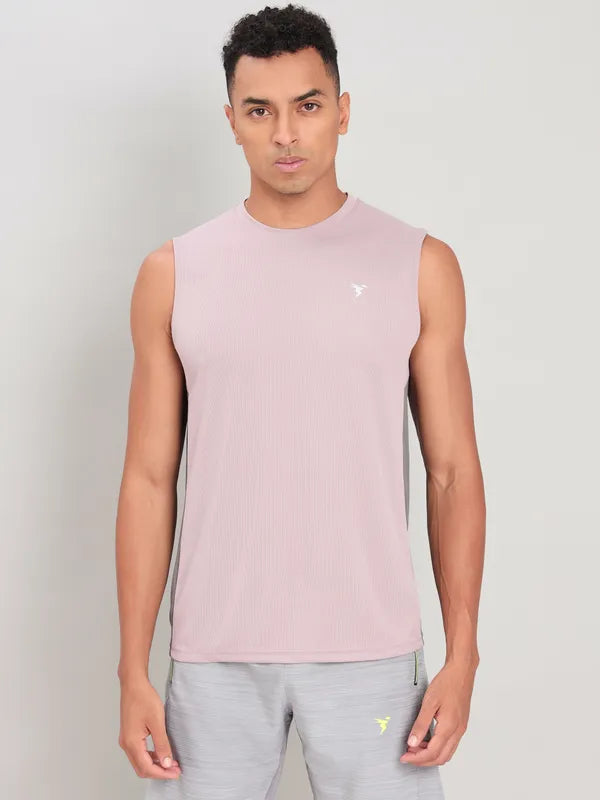 Men Solid Slim Fit Crew Neck Innerwear Vest with TECHNO COOL+
