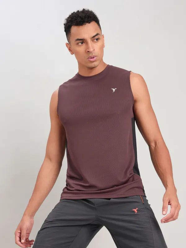 Men Solid Slim Fit Crew Neck Innerwear Vest with TECHNO COOL+