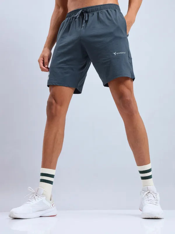 Men Solid Relax Fit Shorts with ELASTO LITE