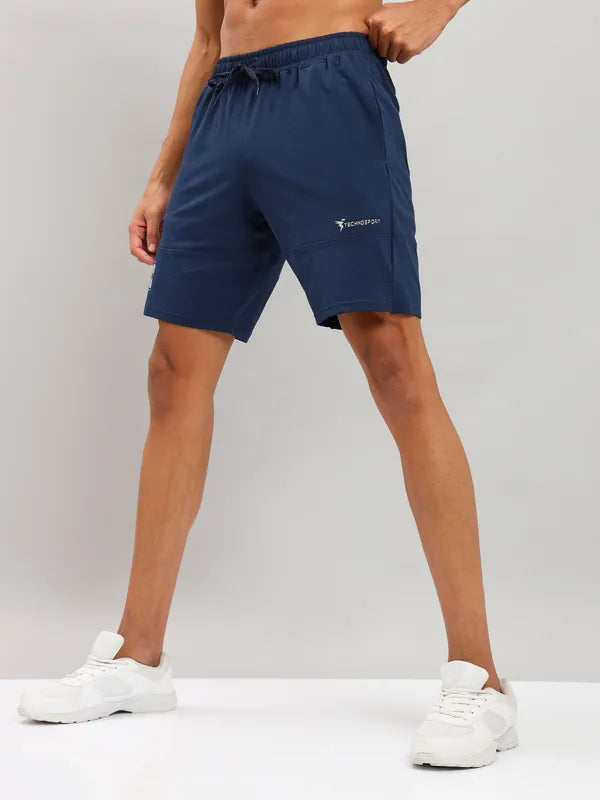 Men Solid Relax Fit Shorts with ELASTO LITE