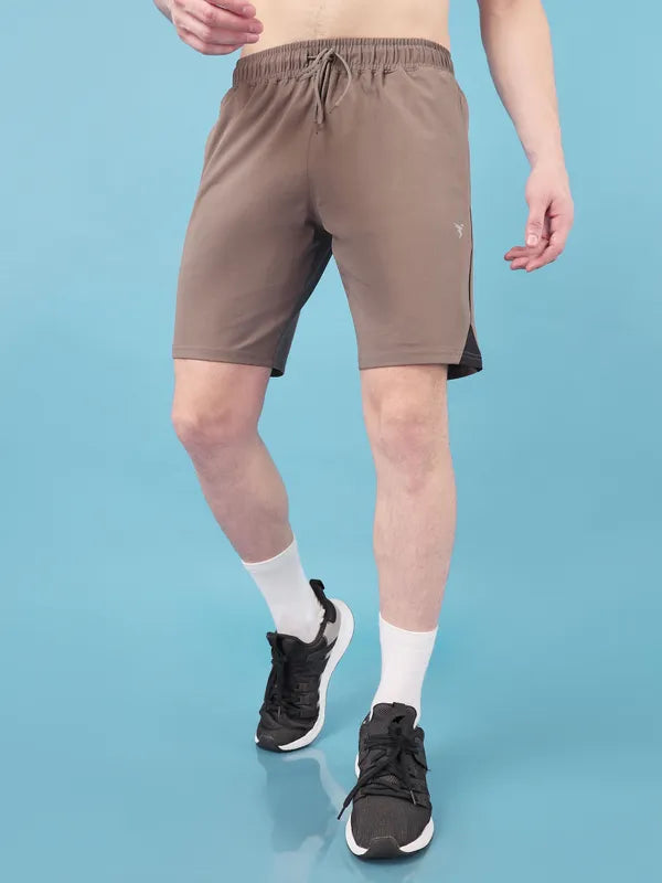 Men Solid Slim Fit Shorts with ELASTO LITE