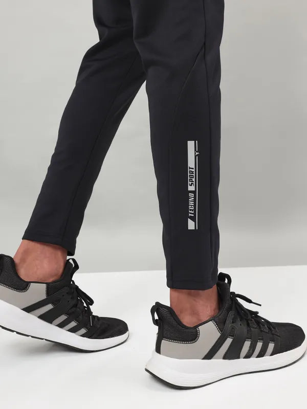 Men Solid Slim Fit Trackpants with ELASTO PLUS