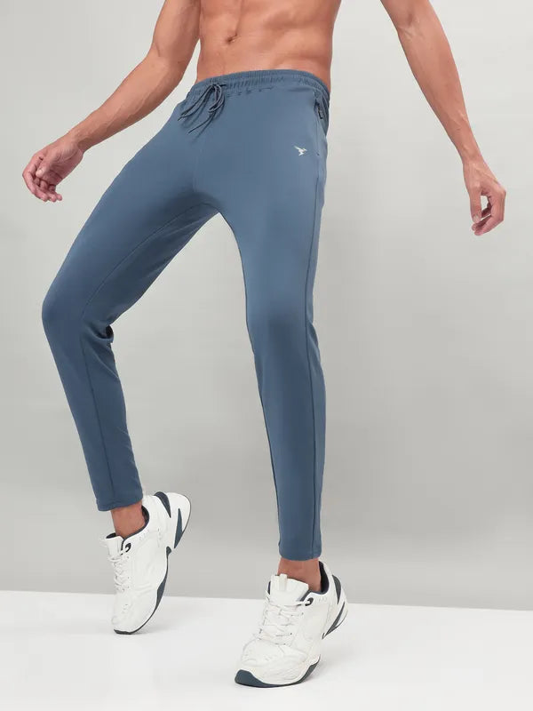 Men Solid Slim Fit Trackpants with ELASTO PLUS