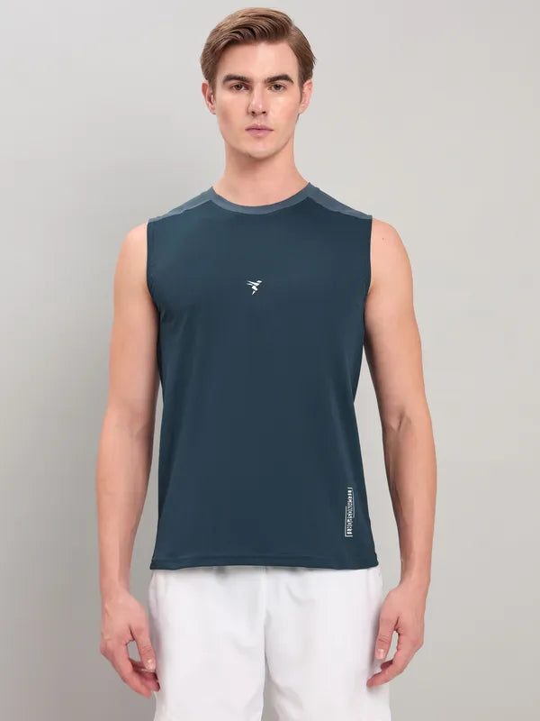 Men Solid Slim Fit Crew Neck Innerwear Vest with ELASTO LITE
