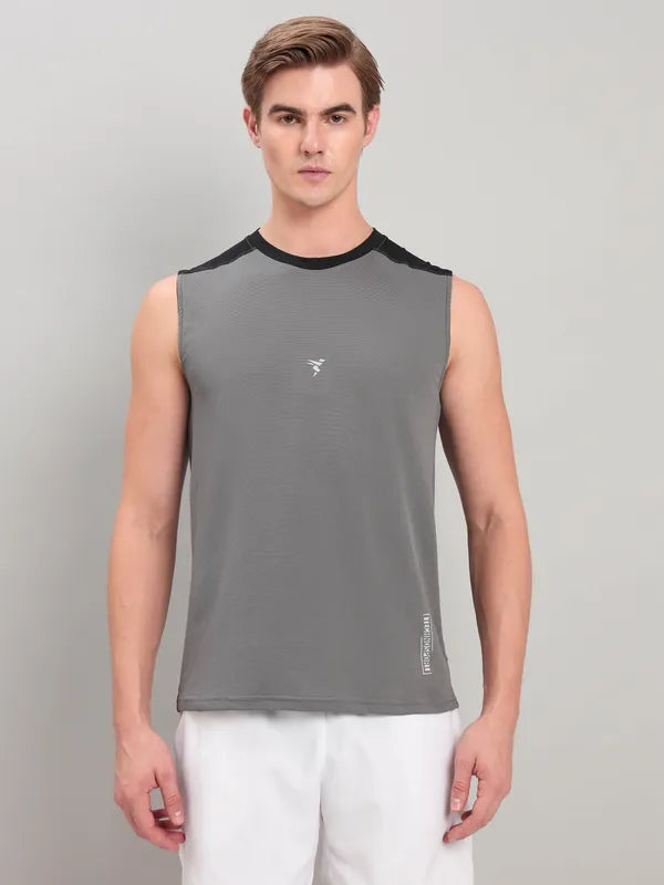 Men Solid Slim Fit Crew Neck Innerwear Vest with ELASTO LITE