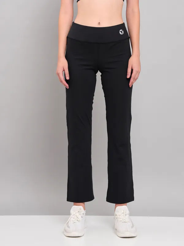 Women Solid Straight Pants with ELASTO PLUS
