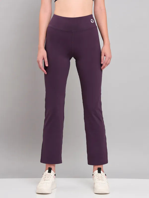 Women Solid Straight Pants with ELASTO PLUS
