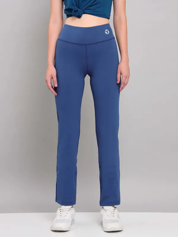 Women Solid Straight Pants with ELASTO PLUS