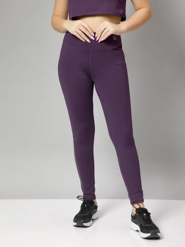 Women Solid Slim Fit Tights with ELASTO PLUS