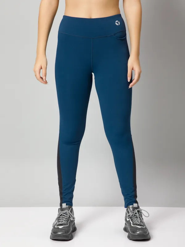 Women Solid Slim Fit Tights with ELASTO PLUS