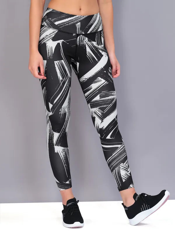 Women Printed Slim Fit Tights with TECHNO COOL