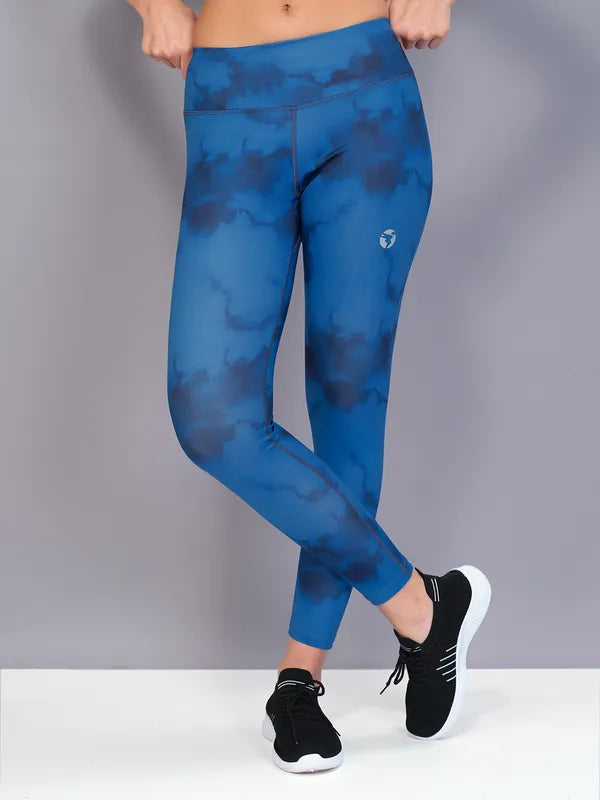 Women Printed Slim Fit Tights with TECHNO COOL