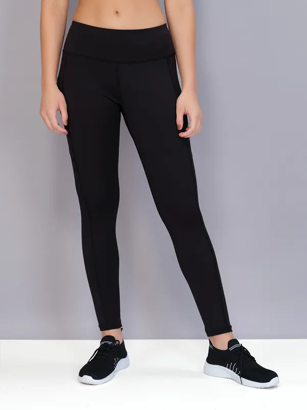 Women Solid Slim Fit Tights with ELASTO PLUS