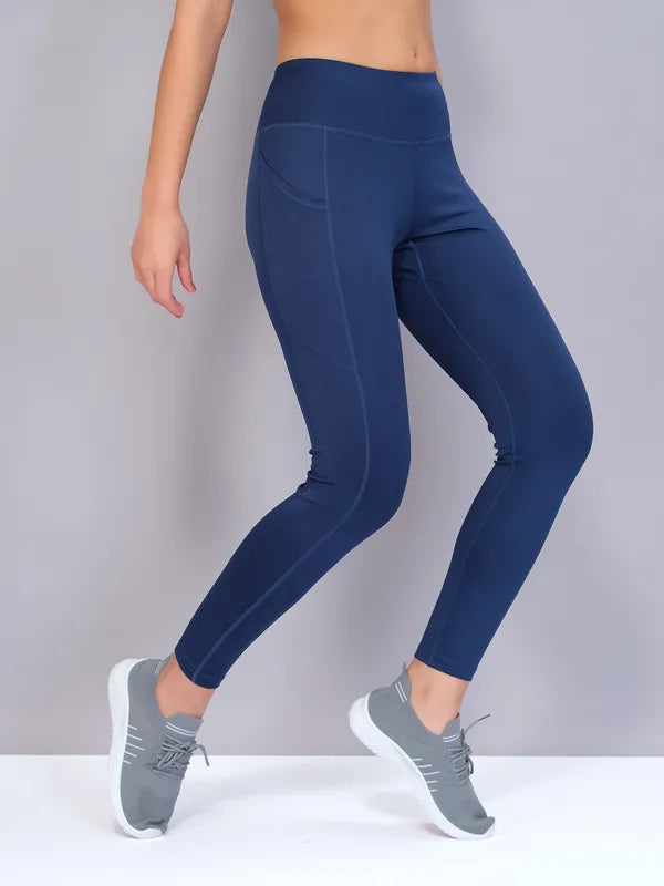 Women Solid Slim Fit Tights with ELASTO PLUS