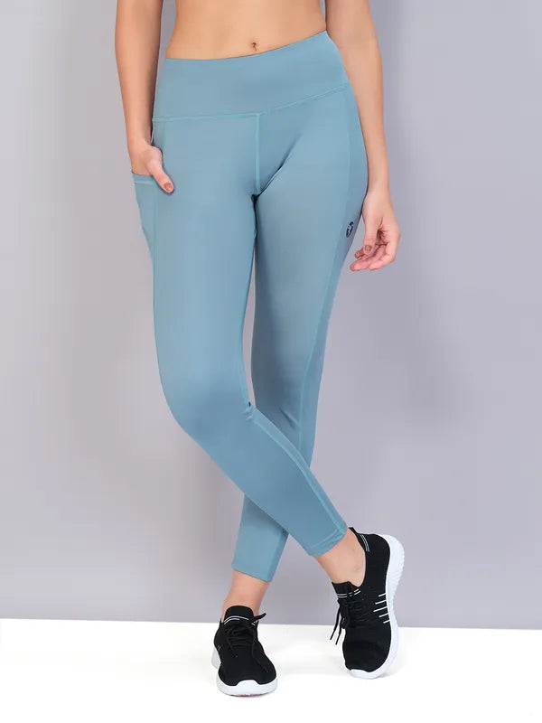 Women Solid Slim Fit Tights with ELASTO PLUS